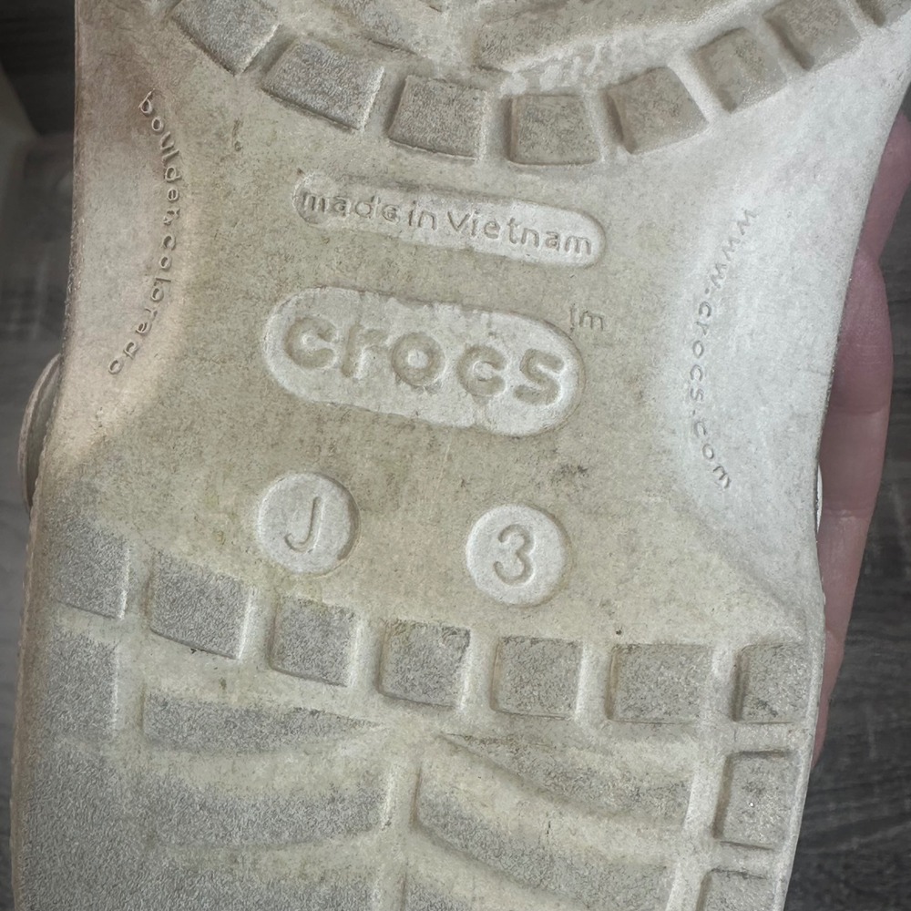 Crocs Classic Clogs Sandals Kids Size J3 Unisex Kids Glitter Sparkle Summer - Picture 8 of 9
